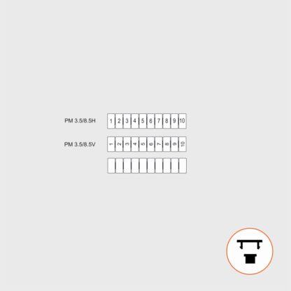PM 3.5/8.5H (C) - Маркировка клемм