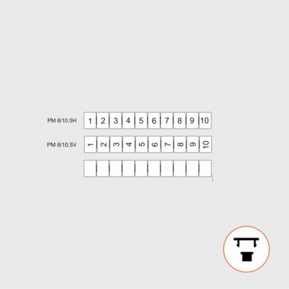 PM 8/10.5H (PE) - Маркировка клемм
